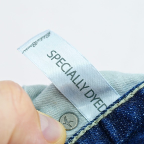 Eddie Bauer Slim Specially Dyed Blue Denim Selvedged Jeans 35 / 30 Mid Rise - Picture 12 of 12